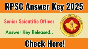 RPSC Senior Scientific Officer Model Answer Key 2025 Released – Download Now at rpsc.rajasthan.gov.in RPSC Senior Scientific Officer Model Answer Key 2025 Released – Download Now at rpsc.rajasthan.gov.in