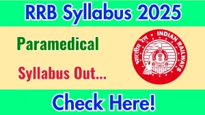 RRB Paramedical Syllabus 2025 Out Direct Link to Download Syllabus PDF here RRB Paramedical Syllabus 2025 Out Direct Link to Download Syllabus PDF here