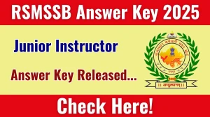 RSMSSB Junior Instructor Answer Key 2025 Released: Download the answer key at rsmssb.rajasthan.gov.in. RSMSSB Junior Instructor Answer Key 2025 Released: Download the answer key at rsmssb.rajasthan.gov.in.