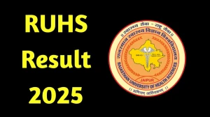 RUHS Result 2025 Released at ruhsraj.org Direct Link to Download PG Course Result