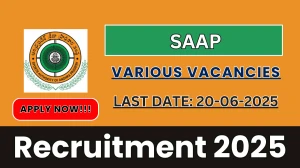 SAAP Recruitment 2025 - Apply Offline for 05 Head Coach, Masseur and More Posts