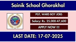 Sainik School Ghorakhal Recruitment 2025 - Apply Offline for 02 PGT, Ward Boy Posts Sainik School Ghorakhal Recruitment 2025 - Apply Offline for 02 PGT, Ward Boy Posts