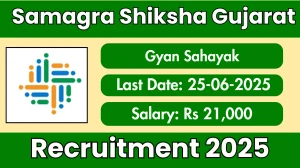 Samagra Shiksha Gujarat Gyan Sahayak Recruitment 2025 - Apply Online
