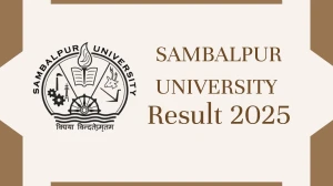 Sambalpur University Result 2025 Released at suniv.ac.in Direct Link to Download 4th and 10th Semester Result