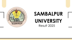 Sambalpur University Result 2025 Released at suniv.ac.in Direct Link to Download 4th Sem Result