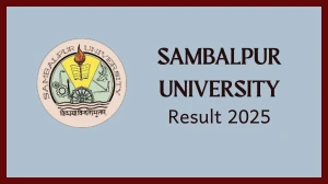 Sambalpur University Result 2025 Released at suniv.ac.in Direct Link to Download 4th Sem Result