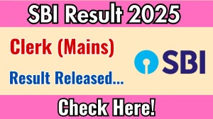 SBI Clerk Mains Result 2025 Out at sbi.co.in, Direct Link to Download Result PDF Here