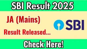SBI JA Mains Result 2025 Out at sbi.co.in, Direct Link to Download Result PDF Here SBI JA Mains Result 2025 Out at sbi.co.in, Direct Link to Download Result PDF Here