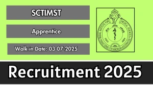 SCTIMST Apprentice Recruitment 2025 – Walk in SCTIMST Apprentice Recruitment 2025 – Walk in