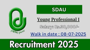 SDAU Young Professional I Recruitment 2025 – Walk in