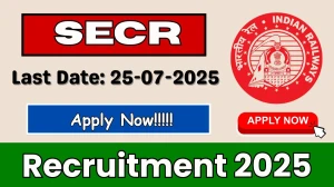 SECR Retired Railway Staff Recruitment 2025 - Apply Offline for 26 Posts