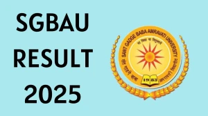 SGBAU Result 2025 Released at sgbau.ucanapply.com Direct Link to Download Third Semester Result