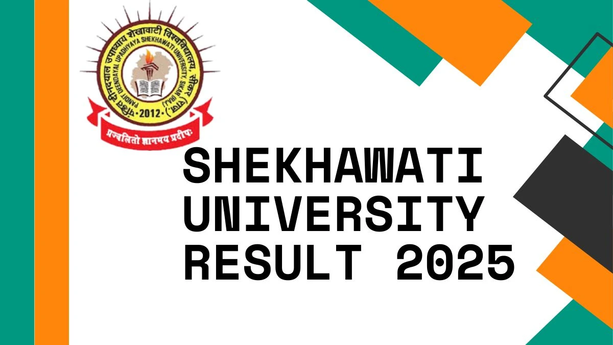షేఖావతి విశ్వవిద్యాలయం PDUSU ఫలితం 2025 ఫలితం 25.shekhauniexam.in డౌన్లోడ్ PG ఫలితాలను ఇక్కడ Shekhawati University PDUSU Result 2025 OUT at result25.shekhauniexam.in Download PG Results Here