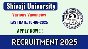 Shivaji University Recruitment 2025 - Apply Online for 25 Course Mentor, Programme Co ordinator and More Posts