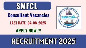 SMFCL Consultant Appraisal Recruitment 2025 - Apply Offline