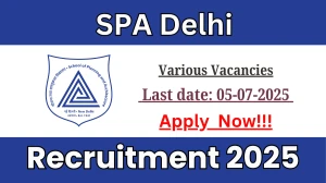 SPA Delhi Recruitment 2025 - Apply Online for 11 Assistant, Driver and More Posts