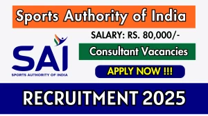 Sports Authority of India Consultant Recruitment 2025 – Walk in