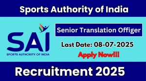 Sports Authority of India Senior Translation Offiger Recruitment 2025 - Apply Offline for 03 Posts Sports Authority of India Senior Translation Offiger Recruitment 2025 - Apply Offline for 03 Posts