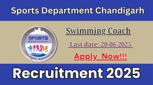 Sports Department Chandigarh Swimming Coach Recruitment 2025 - Apply Offline