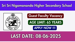 Sri Sri Nigamananda Higher Secondary School Guest Faculty Recruitment 2025 - Apply Offline Sri Sri Nigamananda Higher Secondary School Guest Faculty Recruitment 2025 - Apply Offline