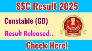 SSC Constable (GD) Result 2025 Out at ssc.gov.in, Direct Link to Download Result PDF Here