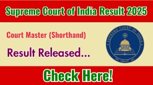 Supreme Court of India Court Master (Shorthand) Result 2025 Out at sci.gov.in, Direct Link to Download Result PDF Here Supreme Court of India Court Master (Shorthand) Result 2025 Out at sci.gov.in, Direct Link to Download Result PDF Here