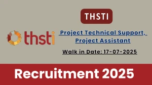 THSTI Recruitment 2025 – Walk in for 04 Project Technical Support, Project Assistant Posts