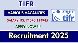 TIFR Recruitment 2025 - Apply Online for 04 Scientific Officer, Scientific Assistant and More Posts TIFR Recruitment 2025 - Apply Online for 04 Scientific Officer, Scientific Assistant and More Posts