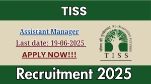 TISS Assistant Manager Recruitment 2025 - Apply Online for 01 Posts