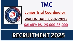 TMC Junior Trial Coordinator Recruitment 2025 – Walk in