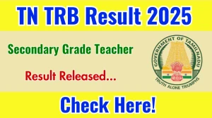 TN TRB Secondary Grade Teacher Result 2025 Out at trb.tn.gov.in, Direct Link to Download Result PDF Here