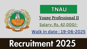 TNAU Young Professional II Recruitment 2025 – Walk in