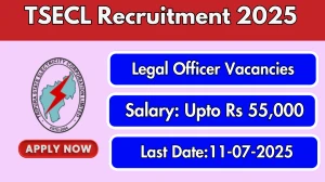 TSECL Legal Officer Recruitment 2025 - Apply Offline