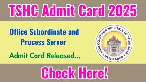 TSHC Office Subordinate and Process Server Admit Card 2025 OUT Download Link tshc.gov.in