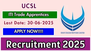 UCSL ITI Trade Apprentices Recruitment 2025 - Apply Online for 09 Posts