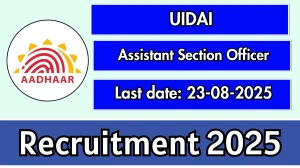 UIDAI Assistant Section Officer Recruitment 2025 - Apply Offline