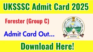 UKSSSC Forester (Group C) Admit Card 2025 Out sssc.uk.gov.in Get Direct Link Here UKSSSC Forester (Group C) Admit Card 2025 Out sssc.uk.gov.in Get Direct Link Here