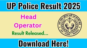 UP Police Head Operator Result 2025 Out at uppbpb.gov.in, Direct Link to Download Result PDF Here