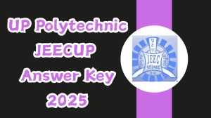 UP Polytechnic JEECUP 2025 Answer Key OUT at jeecup.admissions.nic.in Download PDF
