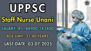 UPPSC Staff Nurse Unani Recruitment 2025 - Apply Online for 03 Posts