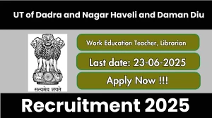 UT of Dadra and Nagar Haveli and Daman Diu Recruitment 2025 - Apply Offline for 02 Work Education Teacher, Librarian Posts