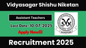 Vidyasagar Shishu Niketan Assistant Teachers Recruitment 2025 - Apply Offline