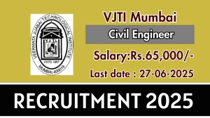 VJTI Mumbai Civil Engineer Recruitment 2025 - Apply Offline VJTI Mumbai Civil Engineer Recruitment 2025 - Apply Offline