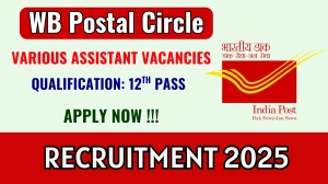 WB Postal Circle Recruitment 2025 - Apply Offline for Postal Assistants and Sorting Assistants Posts WB Postal Circle Recruitment 2025 - Apply Offline for Postal Assistants and Sorting Assistants Posts