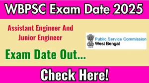 WBPSC Assistant Engineer And Junior Engineer Exam Date 2025 Announced at psc.wb.gov.in Exam details here WBPSC Assistant Engineer And Junior Engineer Exam Date 2025 Announced at psc.wb.gov.in Exam details here