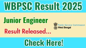WBPSC Junior Engineer Result 2025 Out at psc.wb.gov.in, Direct Link to Download Result PDF Here WBPSC Junior Engineer Result 2025 Out at psc.wb.gov.in, Direct Link to Download Result PDF Here