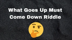 What Goes Up Must Come Down Riddle Answer Explained