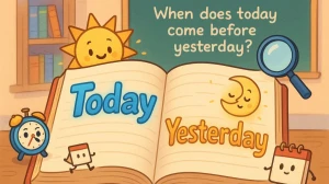 When Does Today Come Before Yesterday Riddle Answer
