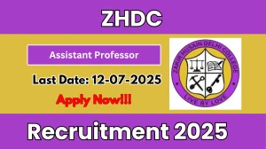 ZHDC Assistant Professor Recruitment 2025 - Apply Offline for 28 Posts