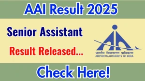 AAI Senior Assistant Result 2025 Out at aai.aero, Direct Link to Download Result PDF Here